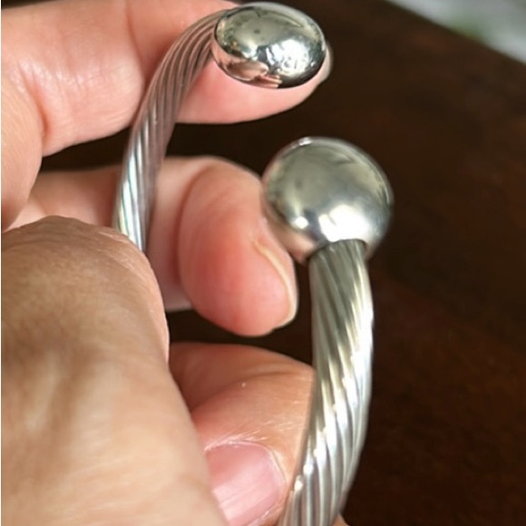 QRay Silver Deluxe Wellness Magnetic Bracelet size S unisex - Picture 2 of 7